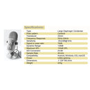 CKMOVA Large Diaphragm Studio Cardioid Condenser Microphone - SXM5