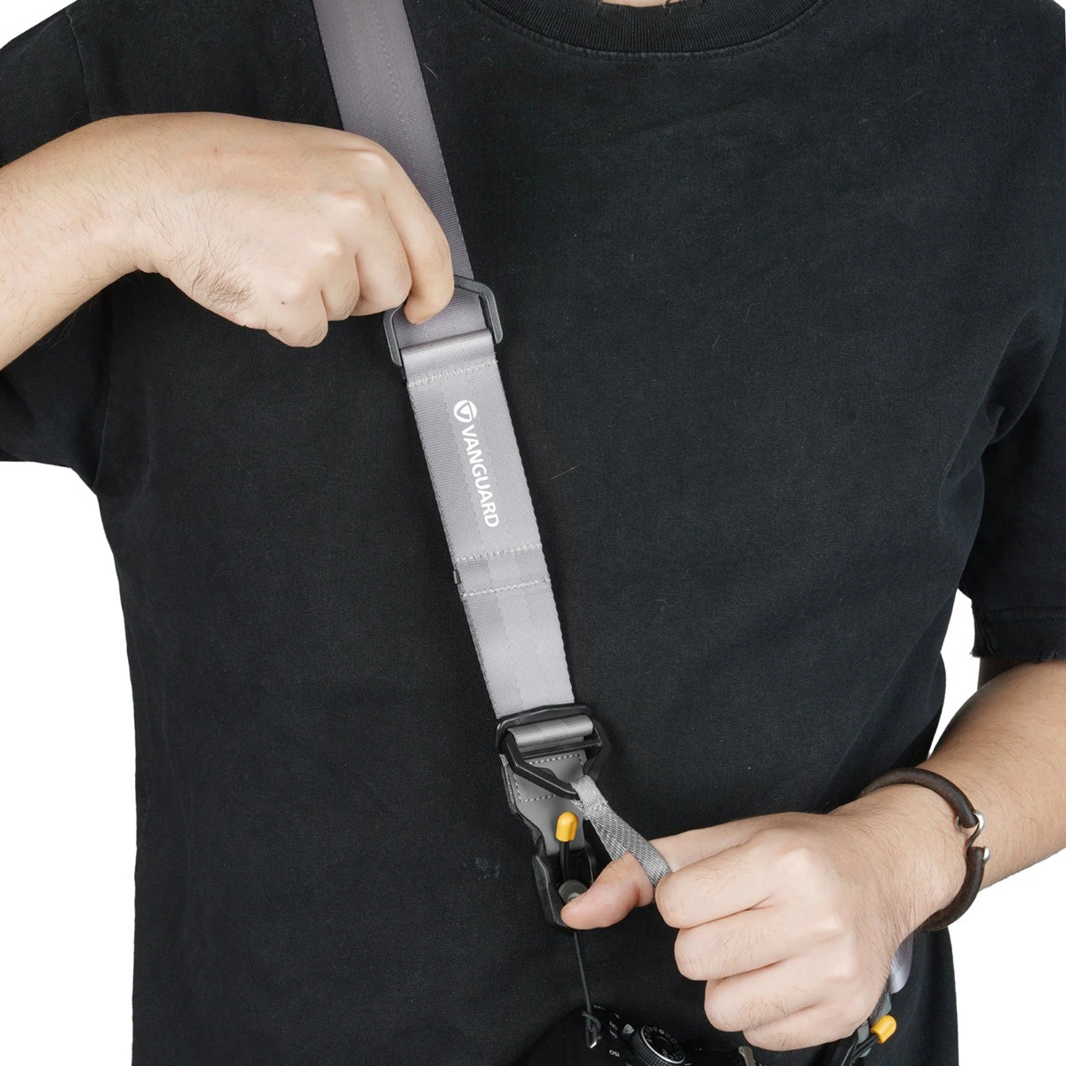 Vanguard Connect Quick NS38 Camera & Binocular Neck Strap with Quick Release – Grey