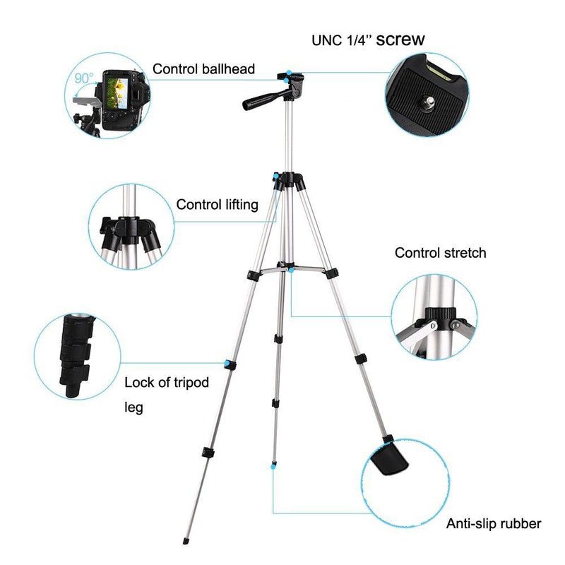 E-Photographic Lightweight Aluminum Tripod