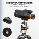 K&F 12X50 BAK4 HD Monocular Waterproof, Easy Focus Tripod Mount - Black