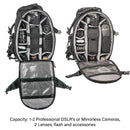 Jenova Niagra Series Professional Back-Pack - Medium - Black - 81248