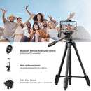 K&F Concept KF B174A1 Compact-Vlogger Tripod with Bluetooth Remote & Video Head