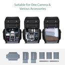 K&F Concept 25L Multi-Functional Camera Backpack with 16" Laptop Compartment-Grey - KF13-098V2