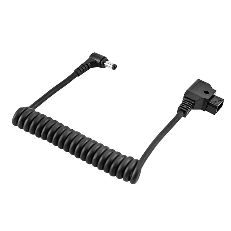 E-Photographic D-Tap to Barrel/DC Coiled Power Cable for Cameras & Devices