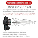 Viltrox Auto Focus Adapter, Canon EF lenses - SONY E-Mount Cameras +1 f-stop