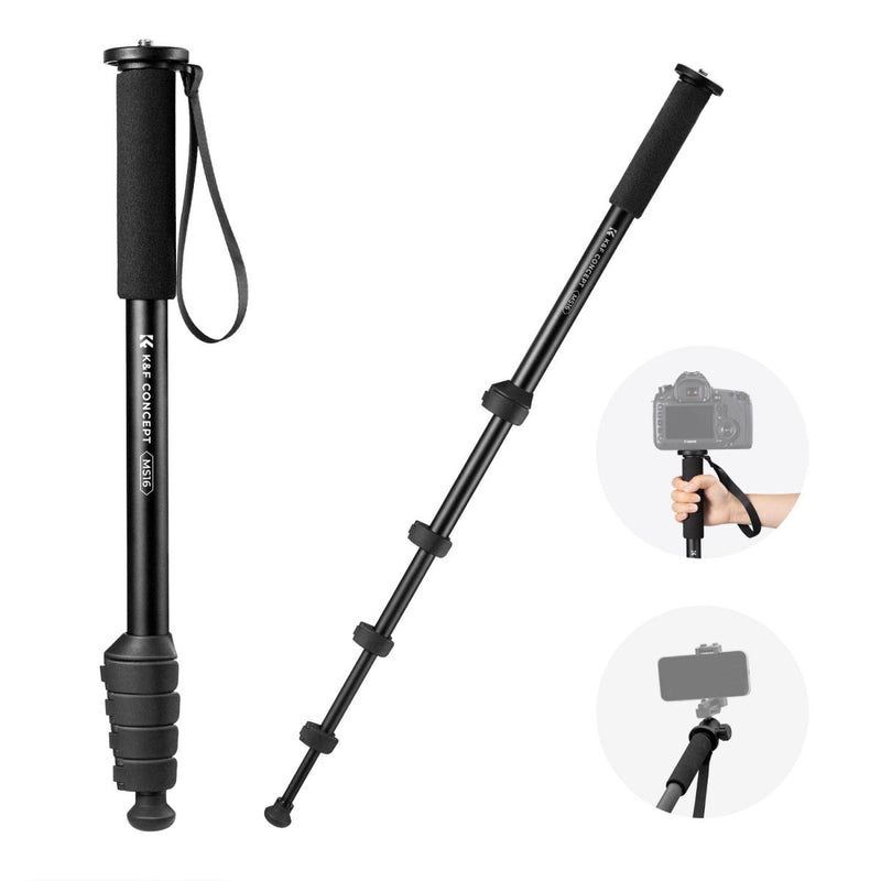 K&F Concept MS16 PRO 160cm/10kg Portable Aluminium Monopod - KF09.138