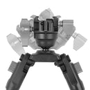 Vanguard EQ-PRECISION 1QSA Aluminium Gun Bipod with Ball Head & Pic Rail Mount – Ideal for Hunting and Target Shooting - Height:-22-27cm