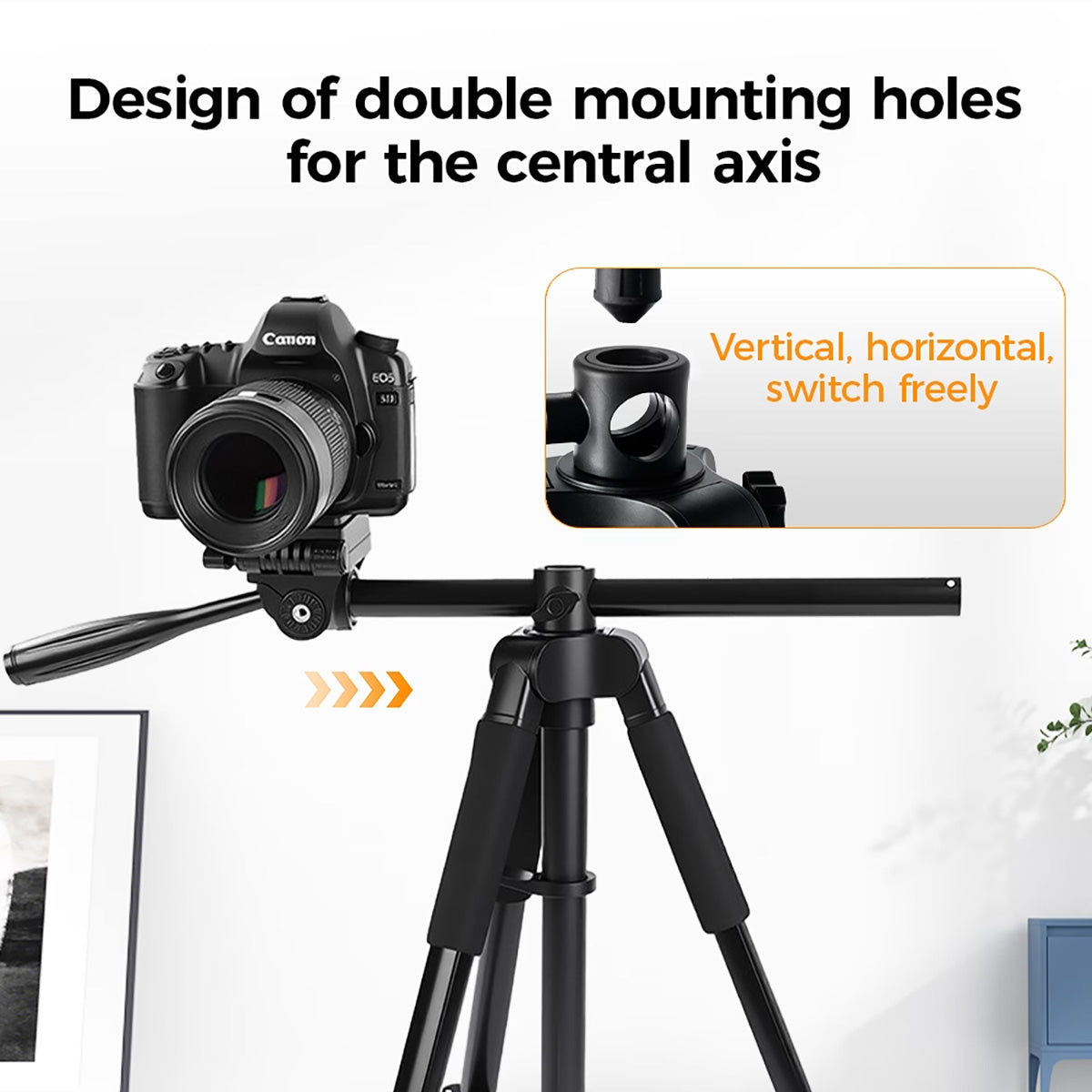 K&F Concept S254A3 Overhead Tripod/Monopod with BV07 Fluid Video Head - KF09-184