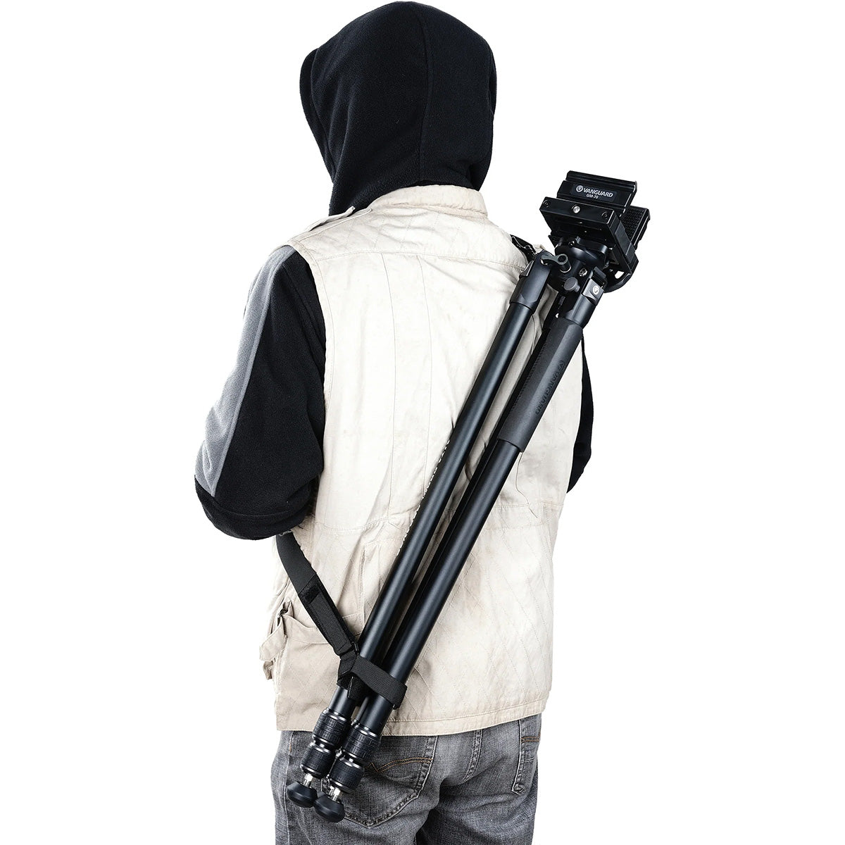 Vanguard Endeavor L 263AGM Aluminium Hunting/Shooting Tripod with GM-70 Rifle/Gun Clamp (12kg Load Capacity)
