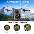 K&F Concept 12X50 Compact Monocular IP65 Water Resistant BAK4 Prisms & FMC Coatings