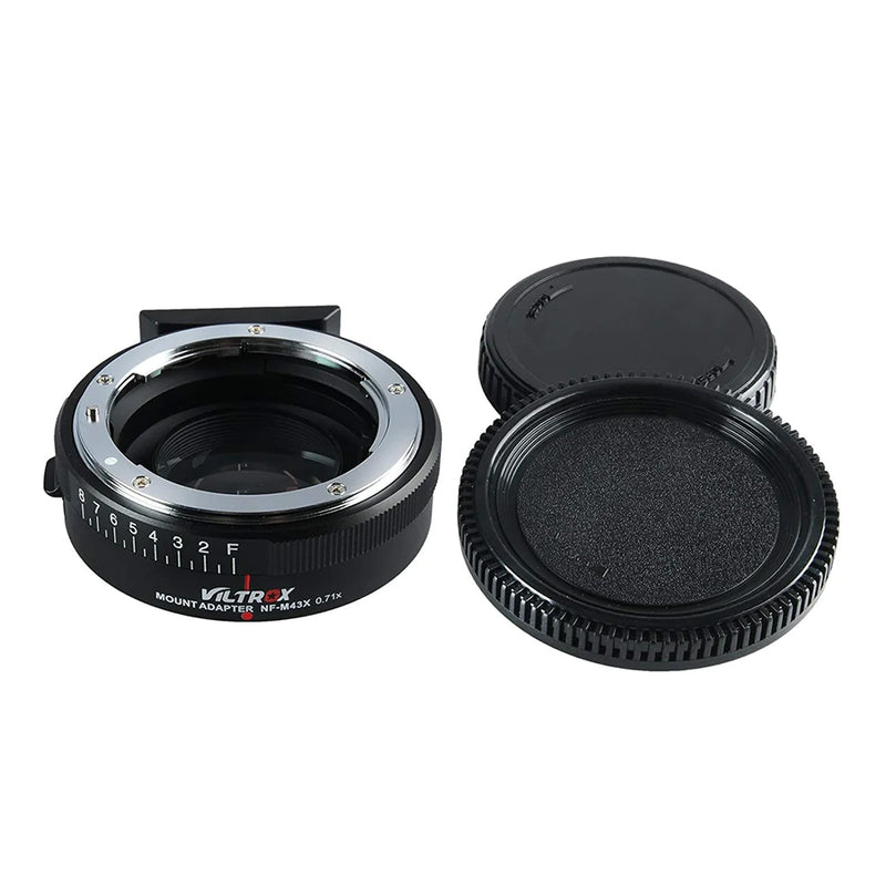 Viltrox Manual Focus  Adapter Nikon G&D mount to M4/3 +1-stop  VL-NF-M43X