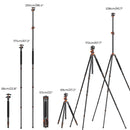 K&F 2.4 m Aluminium Video Tripod with Detachable Monopod & 360° Ball Head