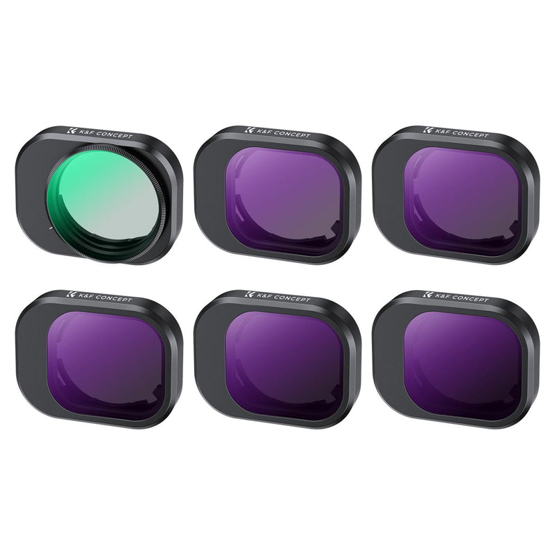 K&F Concept DJI Mini 4 PRO Lens Filter Kit - UV + 5 x ND Filters