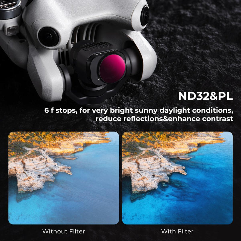 K&F Concept PRO CPL + ND32 Filter Kit for DJI Mini 4 Drone