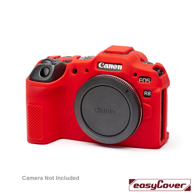 easyCover PRO Silicon Protective Camera Case for Canon R8 Red - ECCR8R