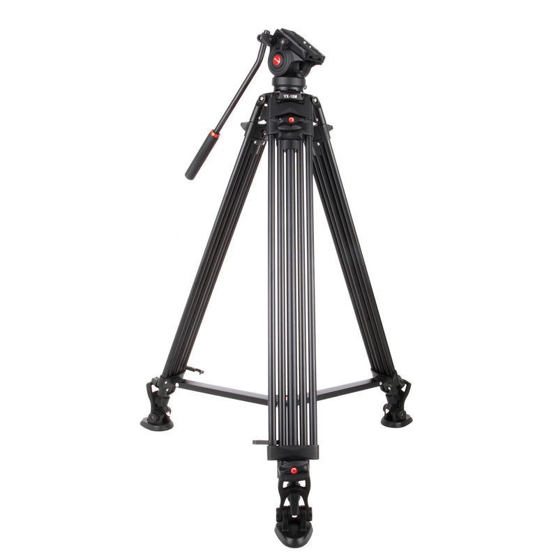 Viltrox Heavy Duty 10Kg Capacity PRO Fluid Head Tripod for Video, Mirrorless & DSLR Cameras with Hydraulic Damping