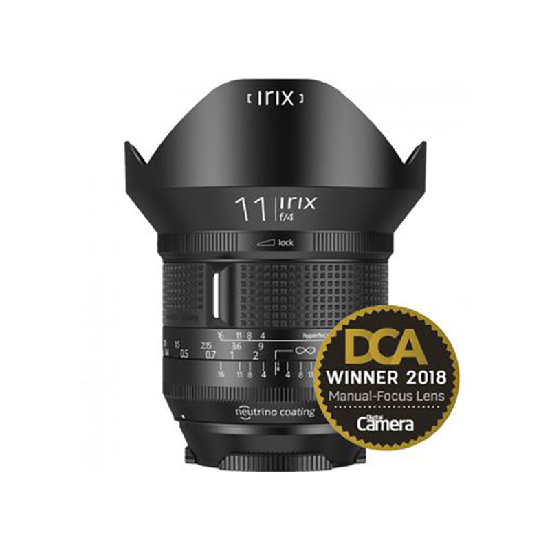 Irix 11mm f/4 Firefly prime manual focus wide angle lens for Canon DSLR's
