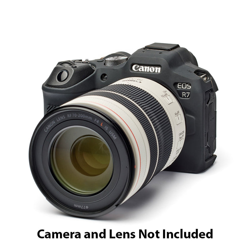 easyCover PRO Silicon Camera Case for Mirrorless Canon R7 - Black - ECCR7B