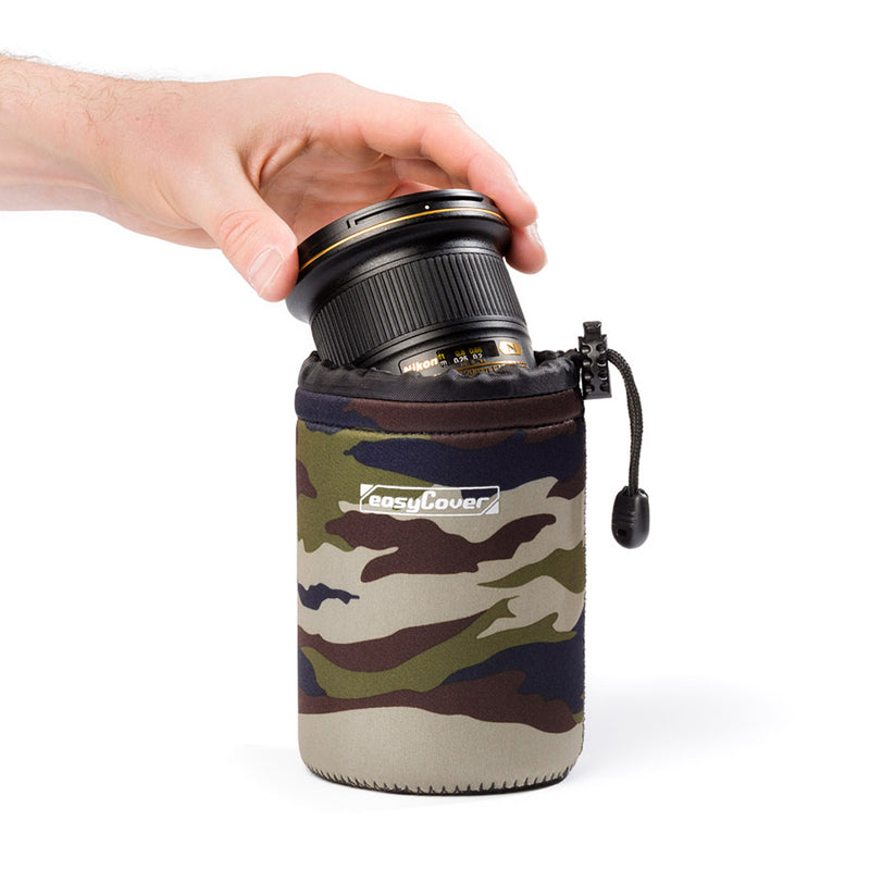 easyCover professional padded camera lens case/pouch 10cm (DIA) X 18cm (LGTH) - Camouflage