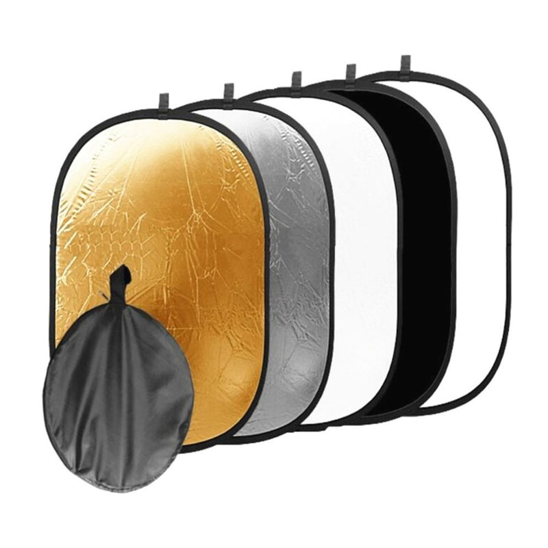 E-Photographic Professional 90cm X 120cm oval 5 in 1 Reflector Kit - SN204