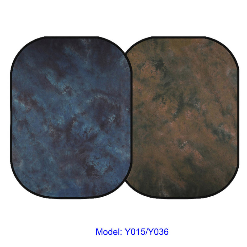 E-Photographic Dyed Backdrop Plate Blue & Brown 1.5 X 2M EPH-KY015-Y036