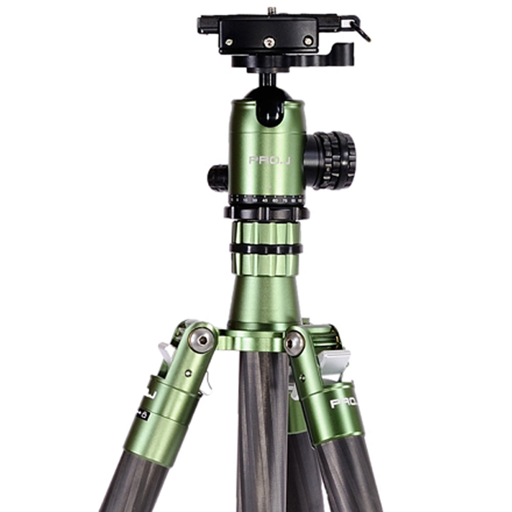 Jenova PRO.J Professional Carbon Fibre Tripod 25kg Capacity Green 35853GN