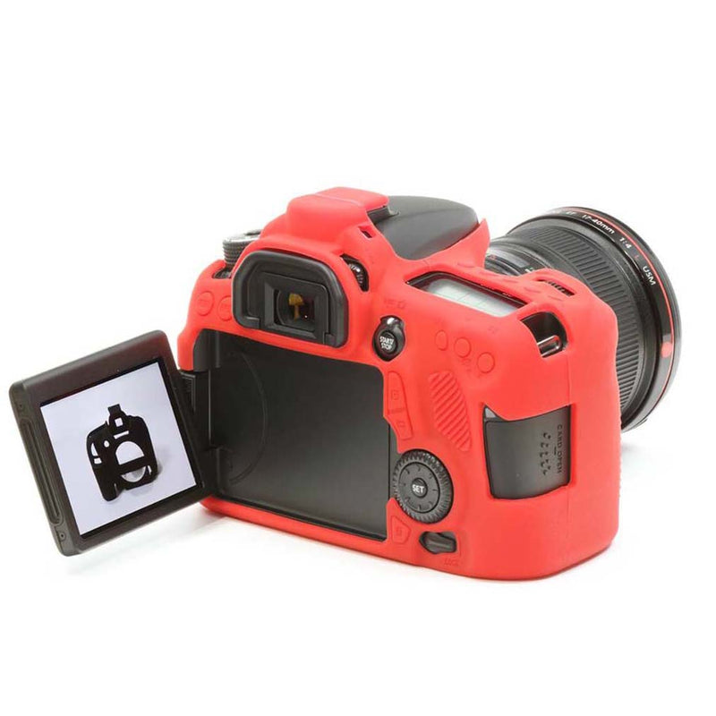 easyCover - Canon 70D DSLR - PRO Silicone Case - Red – ECC70DR