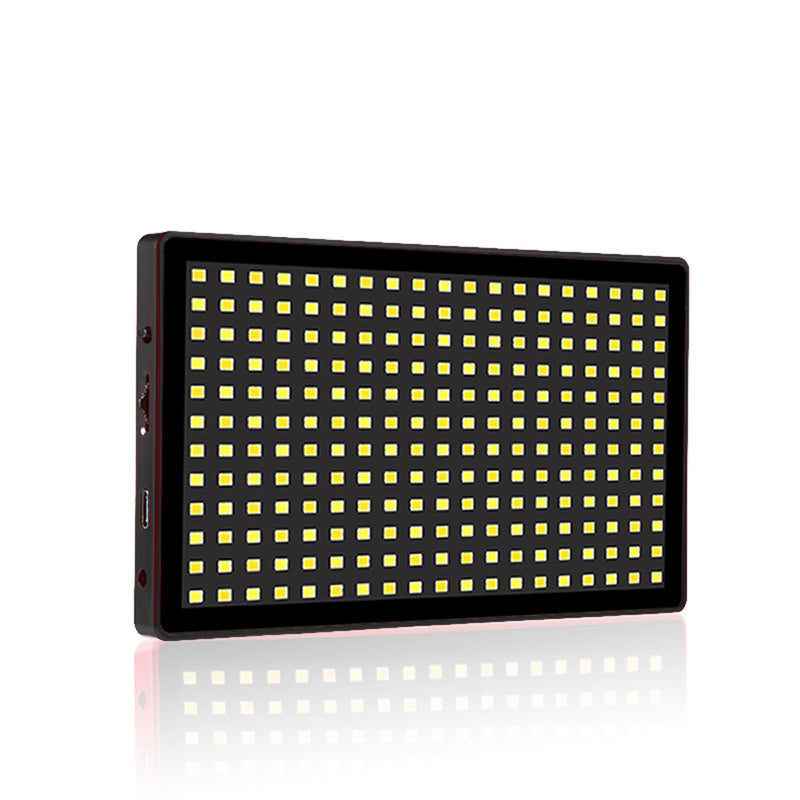 LituFoto 16W LED Video Light-Aluminium Case Adjustable Colour Temp & Power Black LIFOL28BK