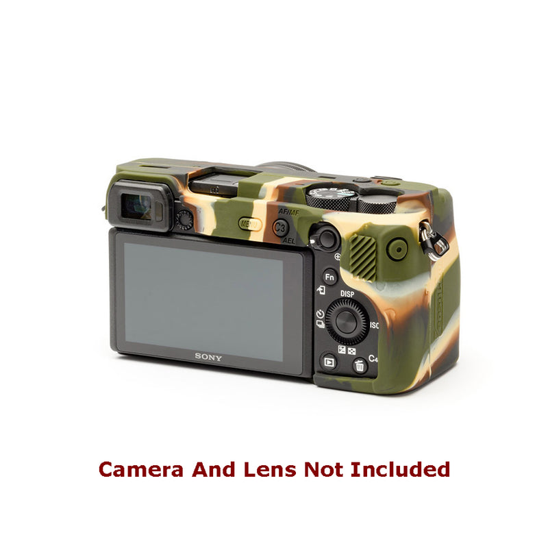 easyCover PRO Silicone Camera Case for Sony A6600 - Camouflage - ECSA6600C