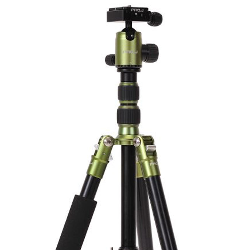 Jenova PRO.J Professional Aluminium Travel Tripod 8kg-load Green-A401GN