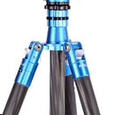 Jenova PRO.J Carbon Fibre Tripod 25kg Capacity - Mono Conversion-Blue 35851BL