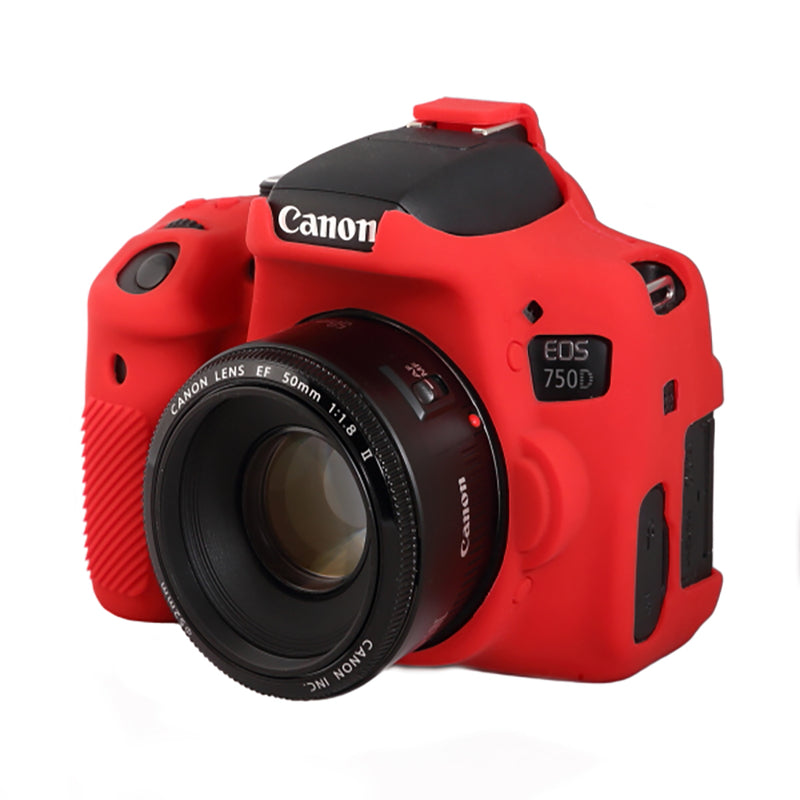 easyCover - Canon 750D DSLR - PRO Silicone Case - Red – ECC750DR