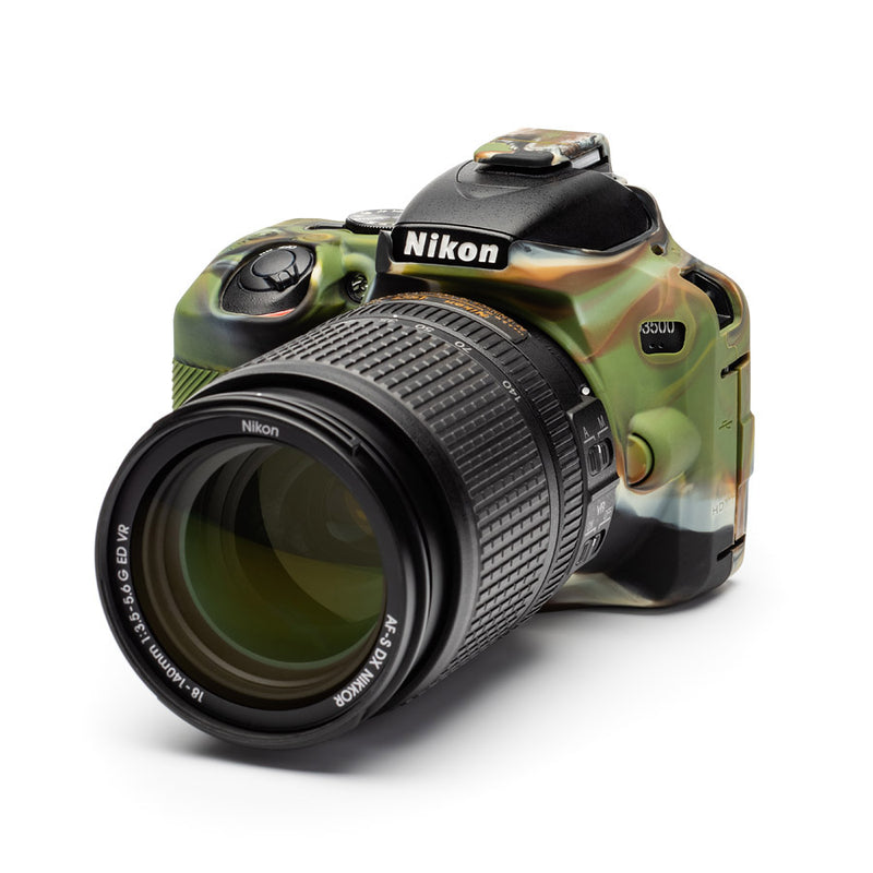 easyCover PRO Silicon DSLR Case for Nikon D3500 - Camouflage