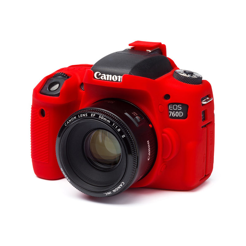 easyCover - Canon 760D DSLR - PRO Silicone Case - Red – ECC760DR