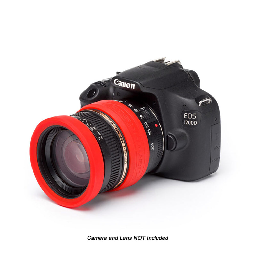 easyCover PRO 62mm Lens Silicon Rim/Ring & Bumper Protectors Red - ECLR62R