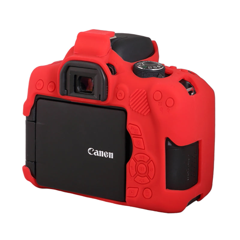 easyCover - Canon 750D DSLR - PRO Silicone Case - Red – ECC750DR