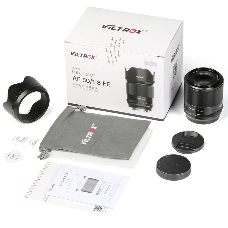 Viltrox 50mm f1.8 FE AF prime lens for Sony e-Mount Full Frame Cameras