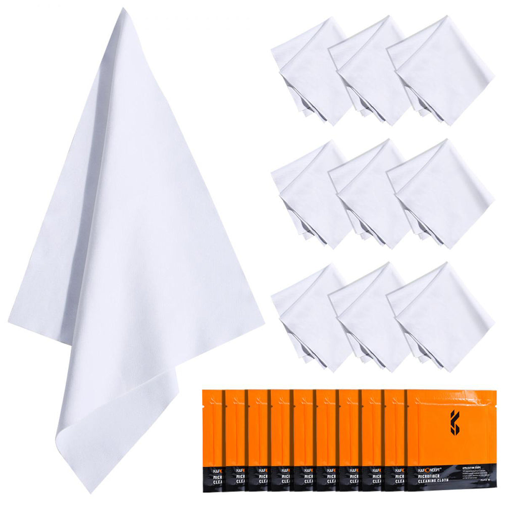 K&F dry needle a dust-free microfibre cloth  14 X 14cm 10 pack - SKU-1597