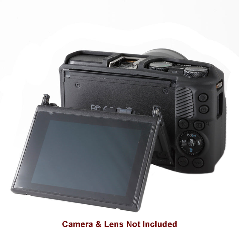 EasyCover PRO Silicone Case - Canon M3 Mirrorless Camera - Black - ECCM3B