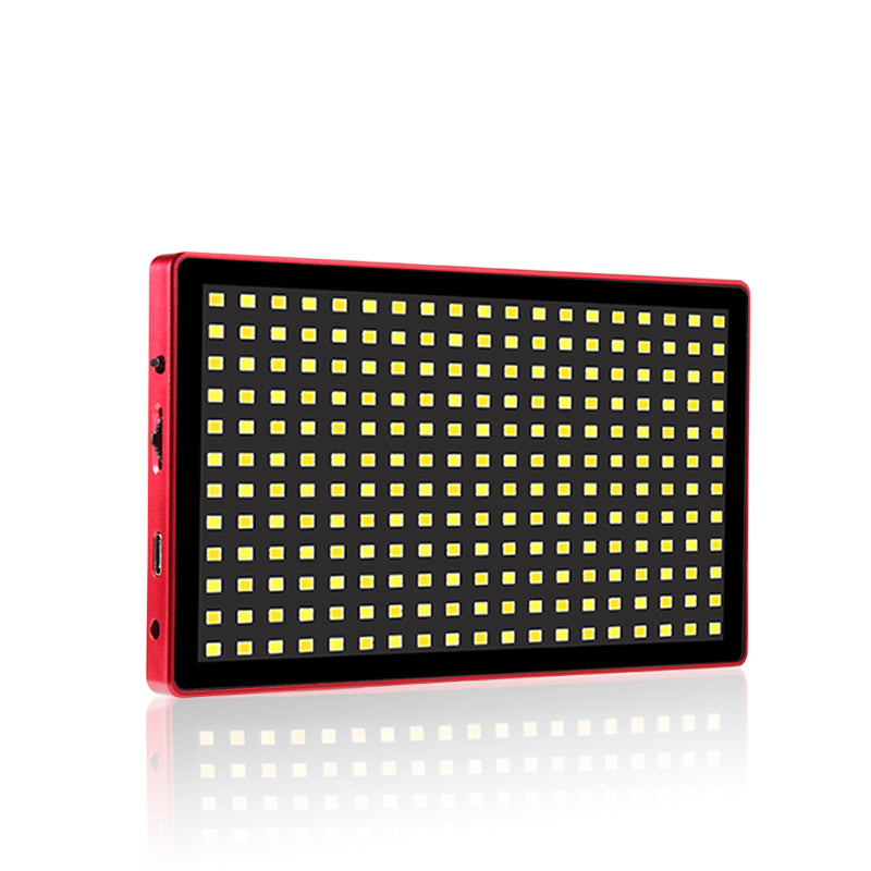 LituFoto 16W LED Video Light-Aluminium Case Adjustable Colour Temp & Power Red LIFOL28RD