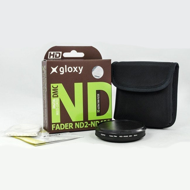 Gloxy 62mm Professsional Multicoated HD Neutral Density ND2-ND400 Filter