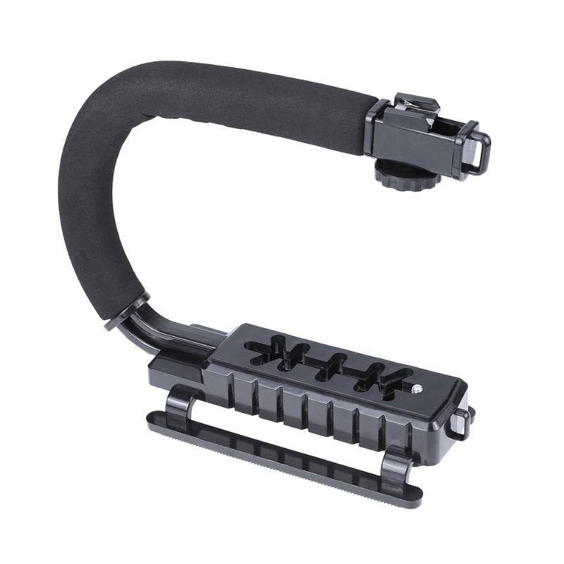 E-Photographic U-Type Video Stabiliser Handle with 1 hotshoe for DSLR, Mirrorless Camera or Camcoder - EPHK140