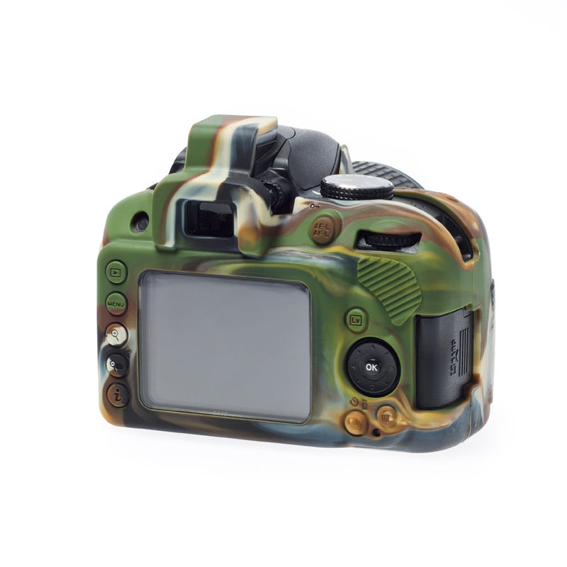 easyCover PRO Silicon DSLR Case for Nikon D3300 and 3400 - Camouflage