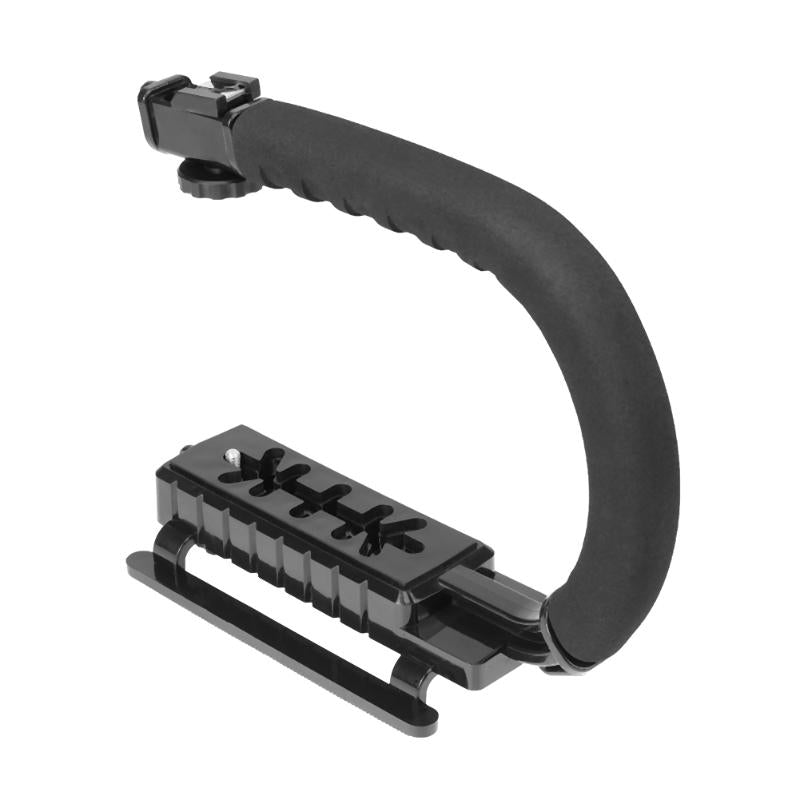 E-Photographic U-Type Video Stabiliser Handle with 1 hotshoe for DSLR, Mirrorless Camera or Camcoder - EPHK140