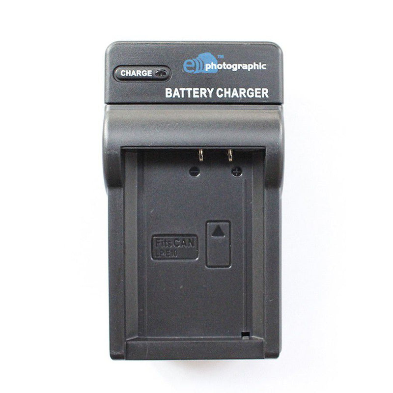 E-Photographic Compact Charger for Canon LP-E10 DSLR Battery