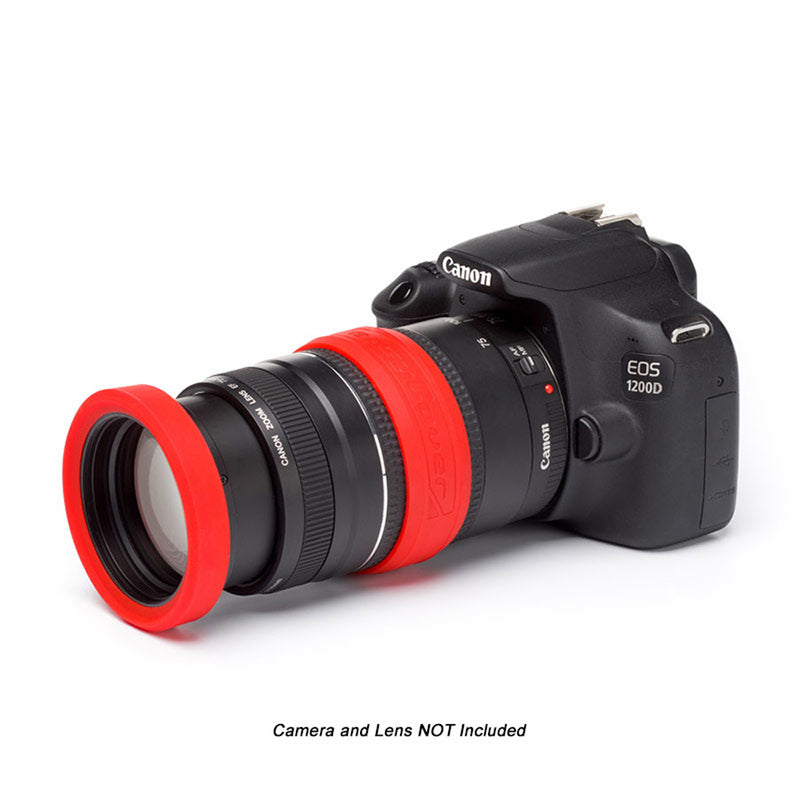 easyCover PRO 62mm Lens Silicon Rim/Ring & Bumper Protectors Red - ECLR62R