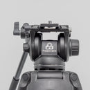 Powerwin Heavy Duty 10Kg Capacity PRO Fluid Head Tripod for Video, Mirrorless & DSLR Cameras with Hydraulic Damping