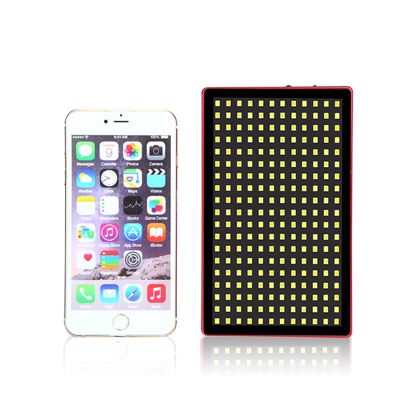 LituFoto 16W LED Video Light-Aluminium Case Adjustable Colour Temp & Power Red LIFOL28RD