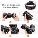 K&F PRO Auto Focus Lens Adapter for Canon EF & EF-S Lenses to Canon R Mount - KF06-467