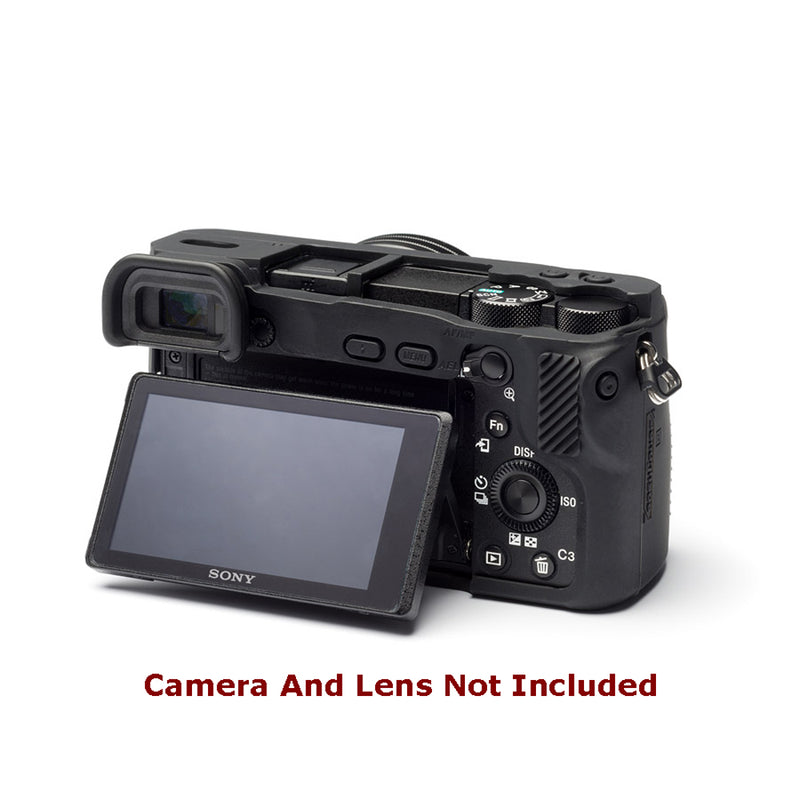 easyCover PRO Silicone Camera Case for Sony A6500 - Black - ECSA6500B